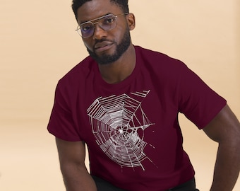 Camiseta clásica con diseño de telaraña.