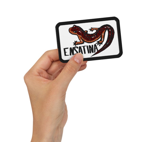 Ensatina Salamander Embroidered patches