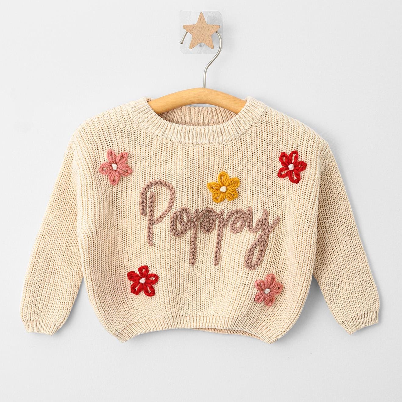 Personalized Baby Name Sweater | Embroidered Children's Sweatshirt | Newborn Gift | Custom Baby Gift | Birthday Gift For Baby Girls Boy