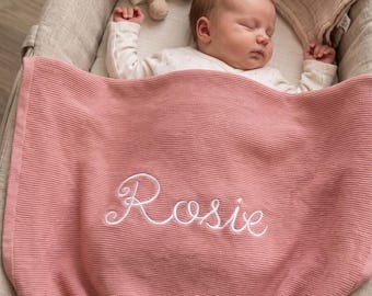 Custom Baby Name Blanket | Handmade Christmas gift | Embroidered Kid's Blanket | Embroidered Name Blanket | Unique Newborn Blanket