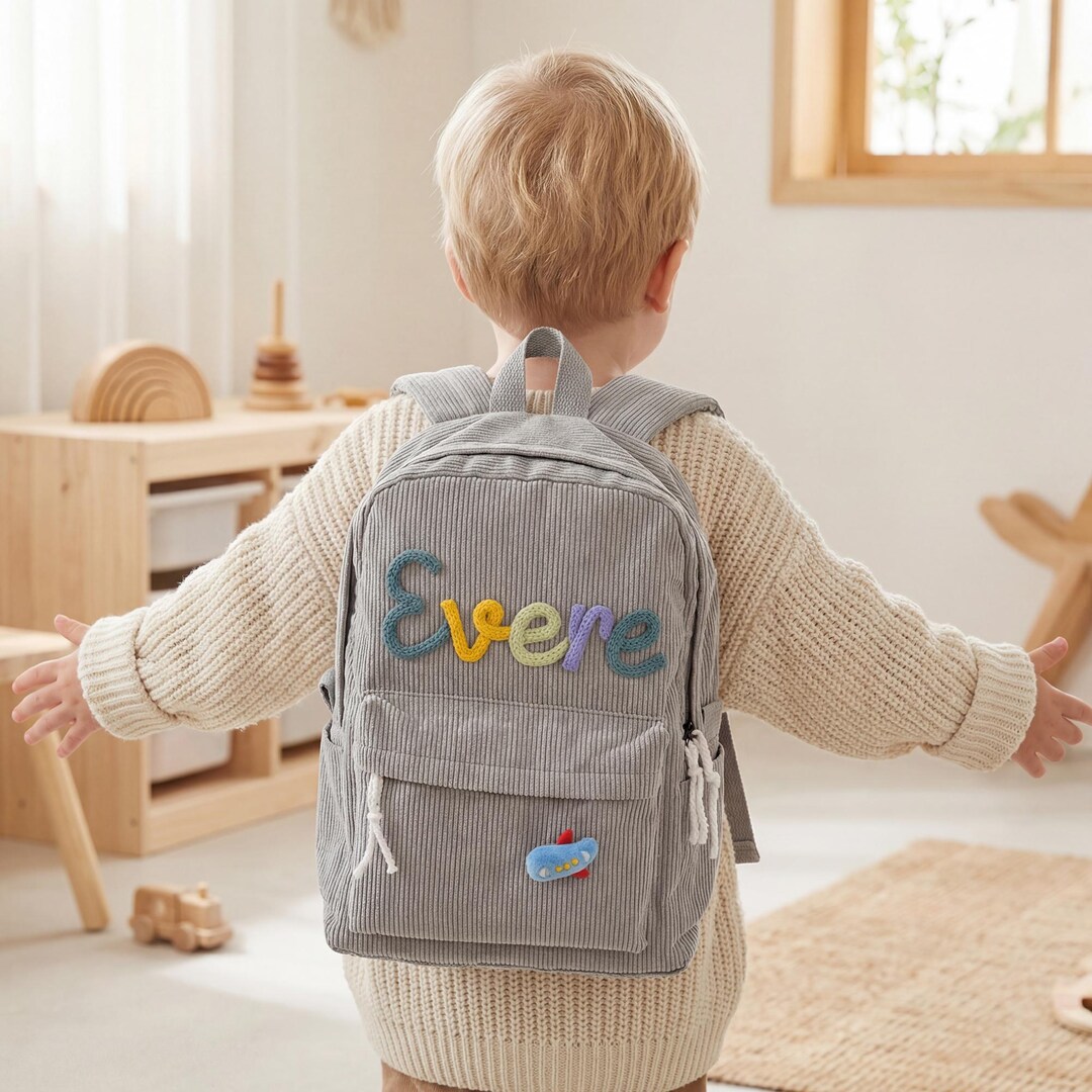 Custom Name Kids Backpack | Personalized Toddler School Bag | Children ...