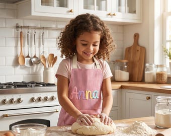 Personalized Handcrafted Apron - Custom Name/Pattern Kitchen Apron - Gift for Home Bakers Cooks - High-Quality Fabric-Parent-child outfits