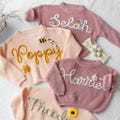 Personalized Baby Name Sweater | Embroidered Children's Sweatshirt | Newborn Gift | Custom Baby Gift | Birthday Gift For Baby Girls Boy product logo