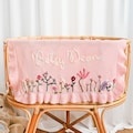 Personalized Handmade Floral Ruffle Blanket| Pregnancy Announcement| Gift for Baby Shower|Embroidered Kid's Blanket | Unique Newborn Blanket product logo