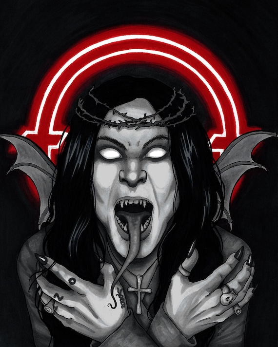 Ozzy Osbourne Fine Art Print - the Prince of F*cking Darkness! - Etsy