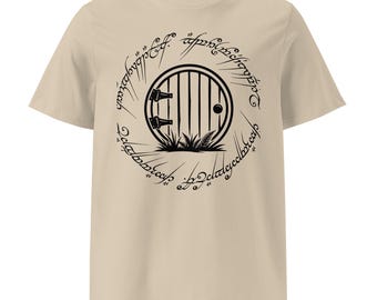 Hobbit Door Tee – Fantasy Cottagecore Unisex Shirt