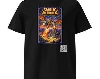 Smaug Burner Retro Arcade T-Shirt | 80s Inspired Dragon Game Tee