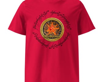 Golden Ring Tee – Fantasy Script Circle “My Precious” Unisex Shirt