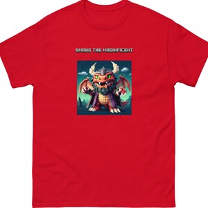 Dragon‑Inspired Dragon T‑Shirt – Block Computer World‑Style Mythical‑Earth Fantasy Unisex Tee