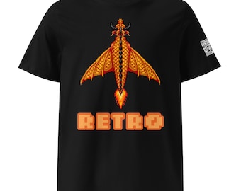 Retro Dragon Game Unisex Organic Cotton Creator 2.0 T-Shirt