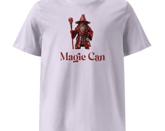 Magic Can Wizard T-Shirt | D&D Fantasy Gamer Gift (100% Cotton)