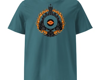 Eye of Flame Fantasy T-Shirt | Dark Fortress, Blazing Eye Design (Organic Cotton)