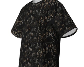 All over glyph Oversized cotton t-shirt