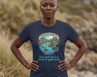 Riverside Regatta racing kayaks T-shirt | Rivendell Racing print