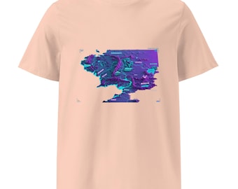 Holographic Middle Earth Map Unisex Organic Cotton Creator 2.0 T-Shirt