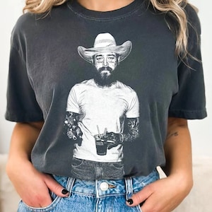 Post Malone Shirt, Cowboy Post Shirt, Country Shirt, Western Graphic Tee, Concert Shirt, Festival Shirt, Had Some Help Shirt, Posty Tee