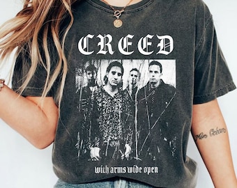 Creed Metal T-Shirt, Retro Creed Band Shirt, Creed Band Fan Shirt, Creed 2024 Tour Shirt, Rock Band Creed Graphic Shirt, Creed Concert Shirt