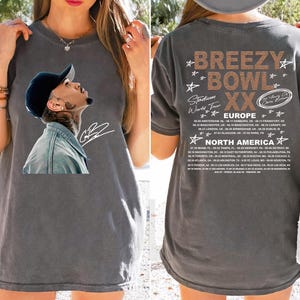 Comfort Colors® Chris Brown Breezy Bowl XX T-Shirt, Chris Brown Album Shirt, Chris Brown Fan Gift, Chris Brown Merch