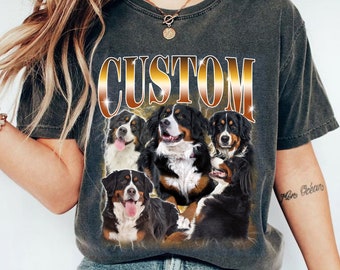 Comfort Colors Custom Dog Bootleg Shirt, Custom Pet Shirt, Custom Dog Shirt, Dog Remembrance Gift, Custom Cat Shirt