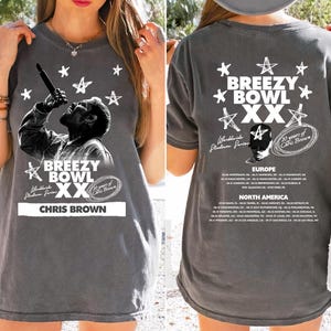 Chris Brown Vintage Middle Finger Vintage Unisex Shirt, Concert 2025 Shirt, Chris Brown Breezy Bowl XX Graphic Tee, Music Y2k TShirt