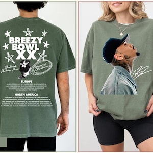 Comfort Colors® Chris Brown Breezy Bowl XX T-Shirt, Chris Brown Album Shirt, Chris Brown Fan Gift, Chris Brown Merch