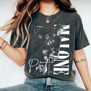 Post Malone Music Rap Vintage Graphic Color Shirt, Post Malone Tour Rapper Gift, Posty Tee, Rapper, Love Rapper Tshirt, Fan Gift Merch