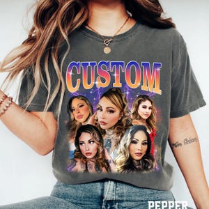 Custom Girlfriend T-Shirt, Valentine Gifts For Him, Custom 90s Shirt With Girlfriend Face Photo Vintage Shirts, Vintage Graphic Wife Shirt