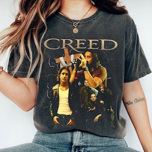 Retro Creed Band Bootleg T-Shirt, Creed Band Fan Gift Shirt, Creed 2024 Tour Shirt, Rock Band Creed Graphic Shirt, Creed Band Merch Shirt