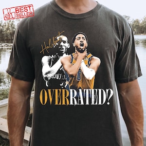 Tyrese Haliburton OVERRATE THAT Shirt, 2025 Playoff Tee, NBA Finals Top, Basketball Fan T-Shirt, Tyrese Haliburton Game Winner T-Shirt