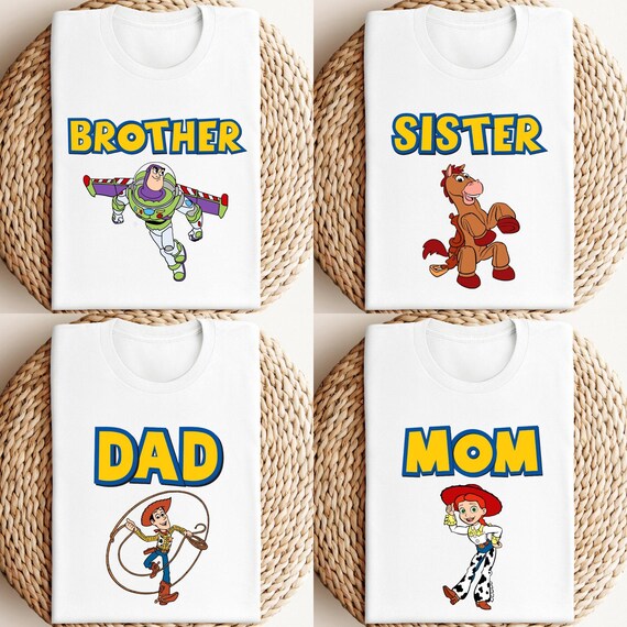 Toy Story Family Matching Shirts, Disney Trip Shirt, Disney World Shirts,  Mom Dad Brother Sister Shirt, Woody Jessie Buzz Lightyear Shirt