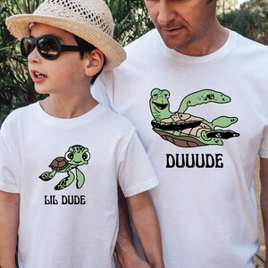 Matching Turtles Father Son Shirts, Disney Father and Son Matching Shirts, Matching Dad and Son Shirts, Daddy and Me Shirt, Dad and Son Tee