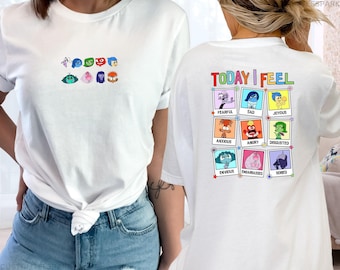 Inside Out Today I Feel Shirt, Speech Therapy Shirt, Disney Inside Out Saying Shirt, Inside Out Emotions T-Shirt, All The Feelings Shirts
