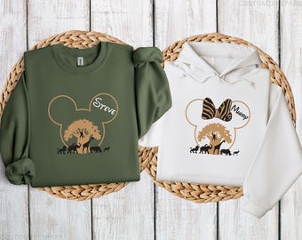 Custom Disney Animal Kingdom Sweatshirt, Disney Birthday Boy Hoodie, Disney Family Trip, Disney Birthday Hoodie, Custom Disney Name