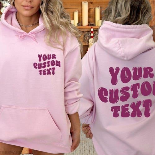 Sudadera con texto personalizado, sudadera con texto ondulado, camiseta con texto personalizado, sudadera con texto ondulado personalizada, sudadera retro, sudadera navideña personalizada