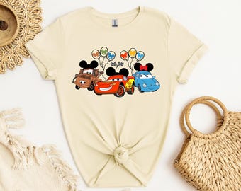 Mater McQueen Sally Friend Disney Cars Birthday Shirt