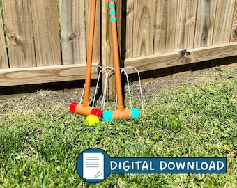 DIY Family Backyard Golf / Croquet Set