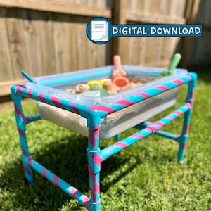 DIY 子供用水/砂感覚テーブルプラン