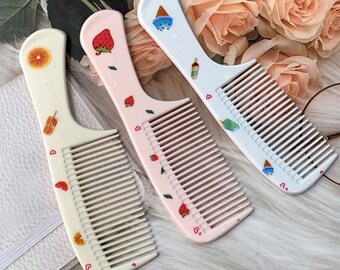 Anti-static Plastic Hair Comb with Cute Cartoon Pattern for Children