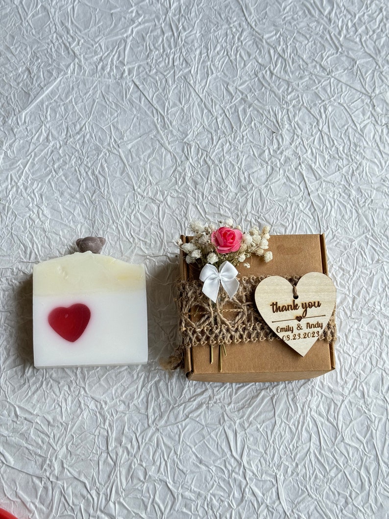 Wedding Soap Favors for Guests ,Personalized Soap Gifts,Vegan Soap Favor, Custom Soap Favors,Bridal Shower Soap Favors,Handmade Soap zdjęcie 2