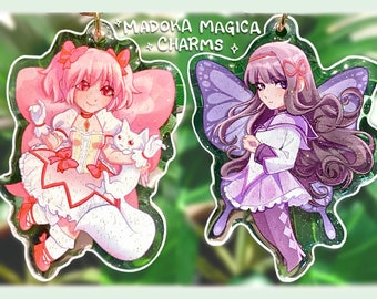 Madoka / Homura acrylic charm