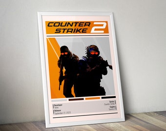 Counter-Strike Global 2 Game Poster | Gaming Poster | Game Room Decor | Printable Custom Gift | Digital Download