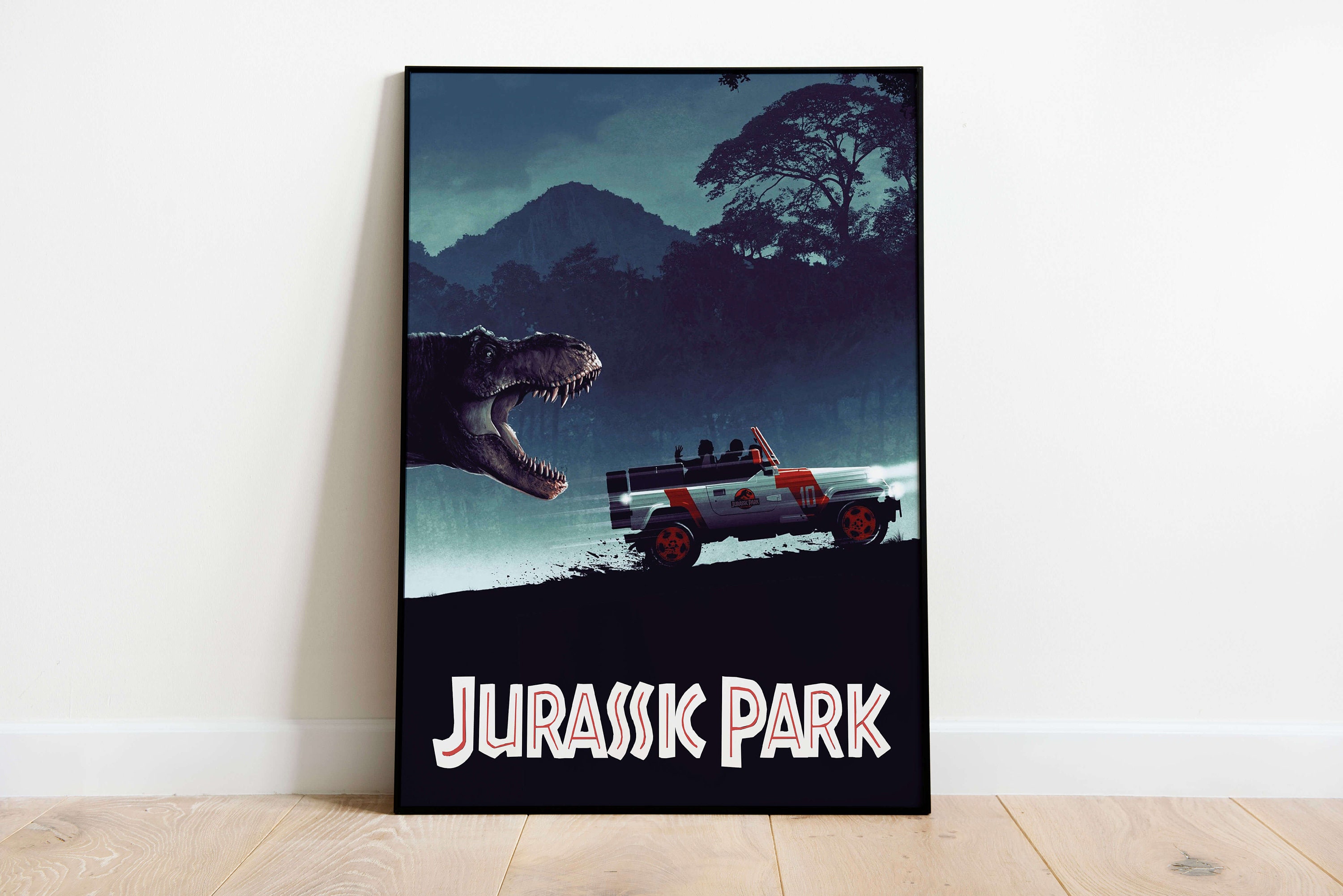 Jurassic Park Poster | Home Decor | Movie poster gift | Vintage Poster | Wall Art | Wall Prints | Home Decor | Minimalist Poster
