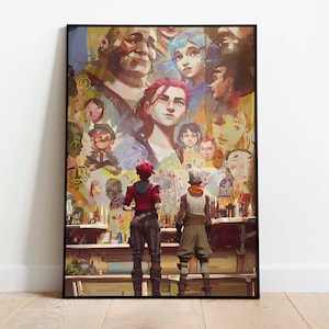 Poster Arcane Epic Tv Series | League of Legends Gaming Art | Jinx Wall Decor | Fine Art Print for Gamers | Gaming Room & Wall Art Gift