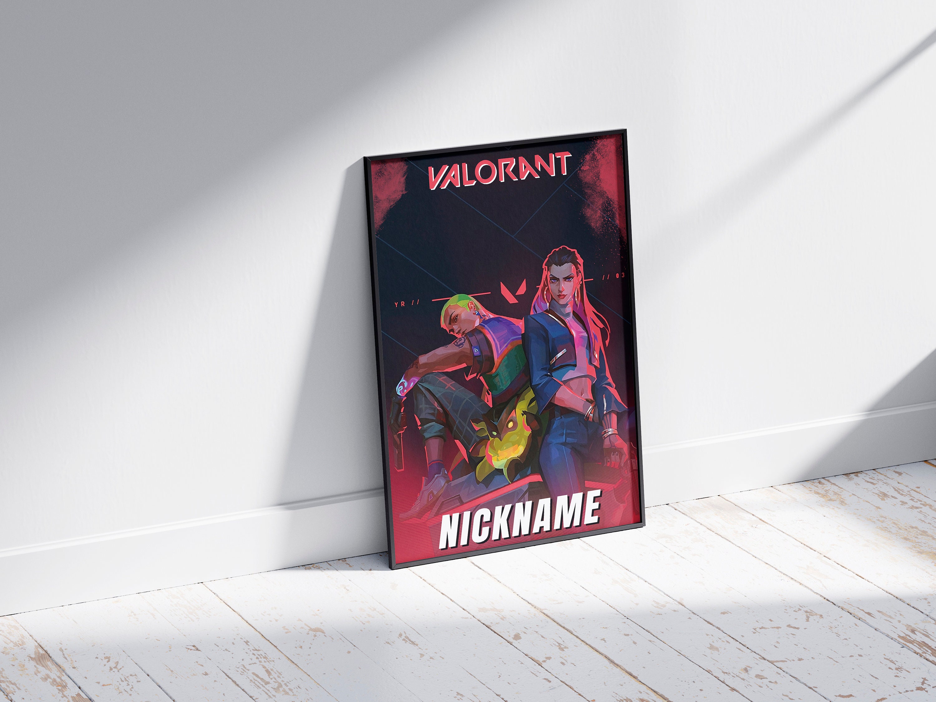 Personalized Poster With Your Valorant Nickname Valorant Personalized