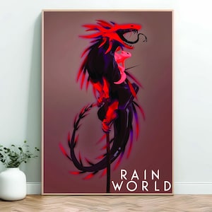 Rain World Game Poster | Gaming Poster | Gaming Decor | Gaming Gifts | Room Decor | Wall Decor | Video Game Poster | Video Game Print |