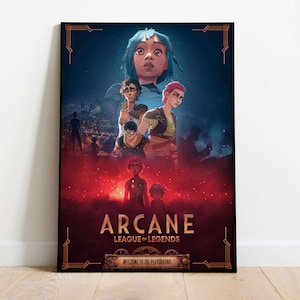 Print Arcane Poster | League of Legends Art | Arcane Print | Unique Gift for Fans | Wall Decor | Anime-Inspired Wall Art | Gamers and Series
