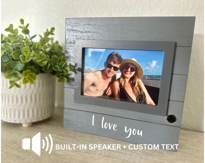 Custom Audio Photo Frame With Builtin Speaker 4x6 Picture Special Song