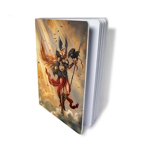 Valkyrie Norse pagan art blank pages journal artist  sketch book diary gift dream journal