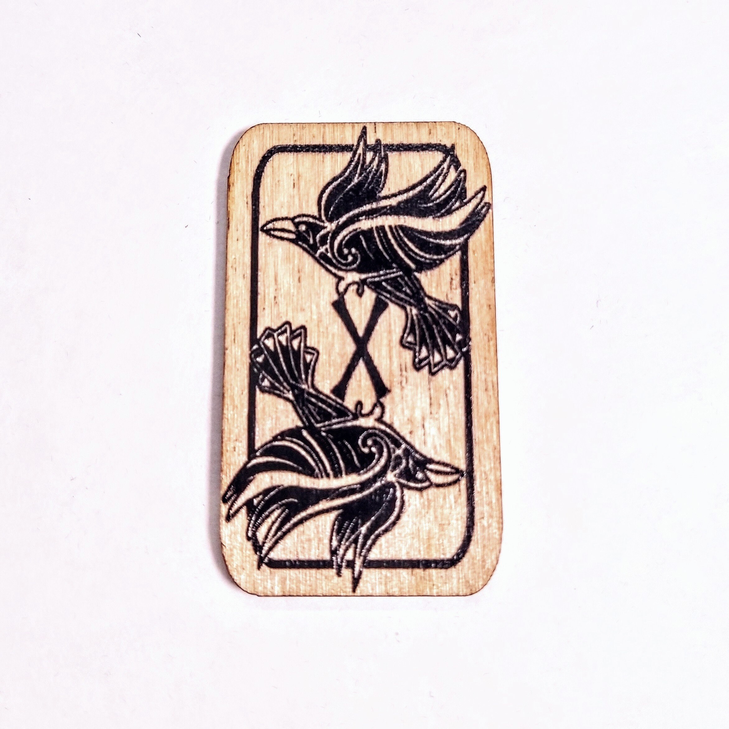 Runic Tile Set Elder Futhark Runes, Raven Rune Tiles, Rune Gift Set, Viking Rune Set ...
