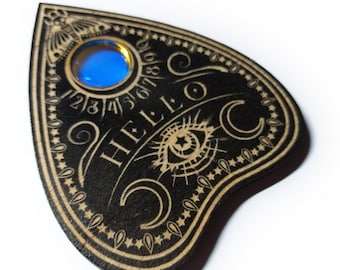 Talking Spirit board Planchette Coaster Set, Drink Ware, Bar Ware, Halloween, Spooky, Home decor, set of 4, coaster